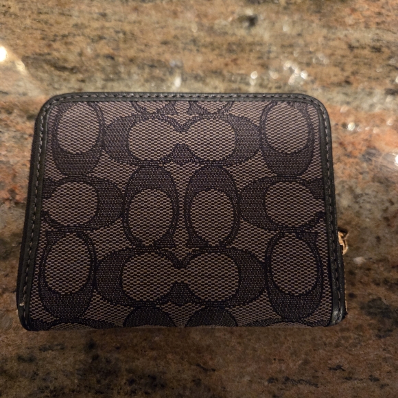 Coach Brown And Black Wallet - Picture 2 of 8